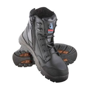 SAFETY SHOES, STEEL BLUE, TORQUAY, HI-PA NON-METALLIC, NITRILE SOLE