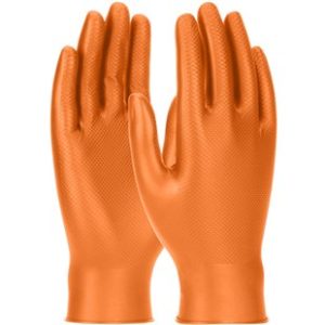 Gloves, Extended Use, Grippaz 256, Orange, Per Box