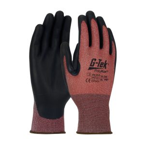 Gloves, G-Tek ESD Seamless Knit PolyKor X7 Blended with Neofoam Coated Palm, 16-368EN