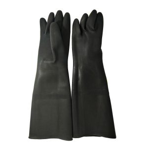 Gloves, Latex, First Brand, Black