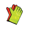 Gloves, Traffic, China, Orange/Green Per Piece