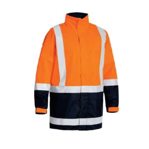 Bisley Hi Vis PU Taped Rain Shell Jacket, BJ6966T_TT05