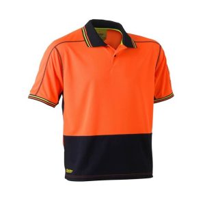 Bisley Hi Vis Polyester Mesh Polo, BK1219_TT05