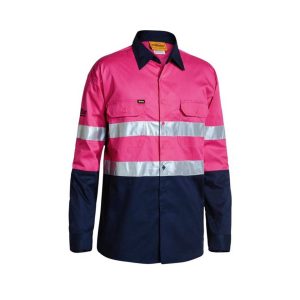 Bisley Men's Long Sleeves Polo Shirt With Collar, BS6896_TT32