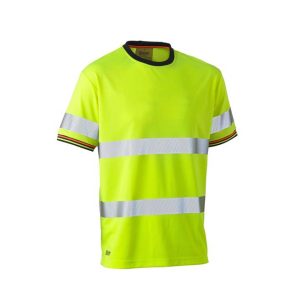 Bisley Taped Hi Vis Polyester Mesh T-shirt, BK1220T_BF51