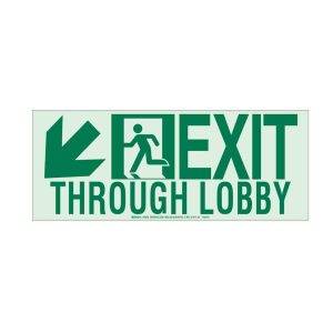 Brady Sign, Exit Through Lobby, Glow in the Dark, 81826