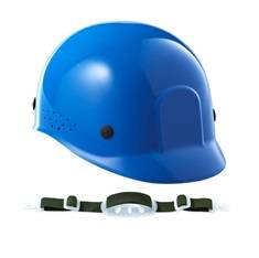 Bump Cap, Blue Eagle, With Flexible, Clip-Type Chin Strap