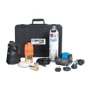 Gas Detector, Industrial Scientific, Confined Space Kit, Ventis MX4,Pump, Safety Orange Color